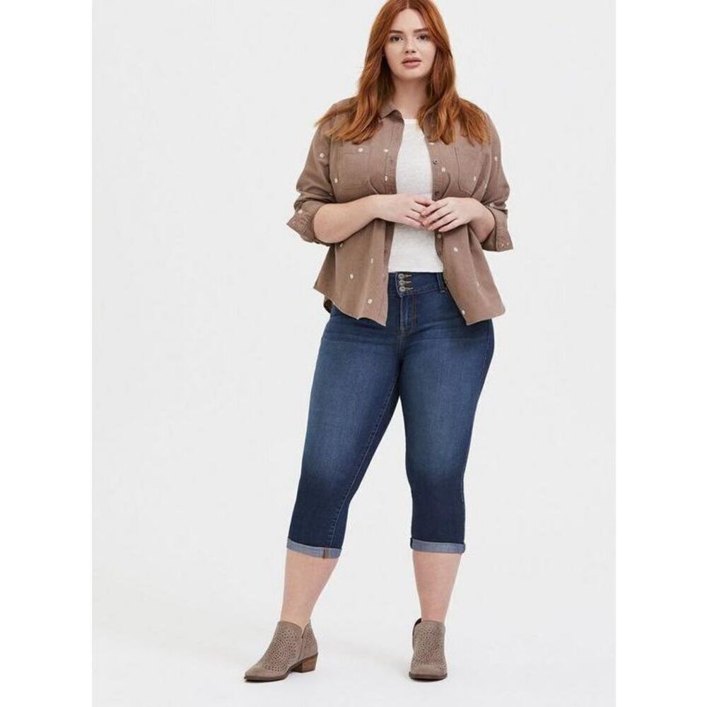 Torrid High Rise Jegging Crop Skinny Jeans Size 20